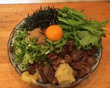 我流牛すじどてまぜそば作り方5写真