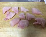 離乳食後期♡手づかみザンギ：唐揚げ♡作り方1写真