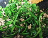 ご飯がっつり♡挽肉とピーマンの細切り炒め作り方7写真