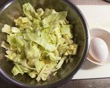 香味ペースト活用！あんかけキャベツ炒め作り方1写真