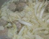 アツアツでうま！大量ネギと肉団子スープ！作り方3写真