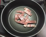 かぼちゃとしめじとベーコンのお手軽炒め♪作り方2写真