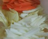 白菜とニンジンのアンチョビ炒め作り方1写真