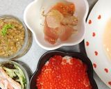 手毬サイズ♪5種のお刺身だし茶漬け♡作り方4写真