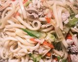 焼きうどん簡単ふっくら♪醤油オイスター味作り方4写真