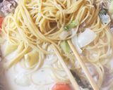 ごろごろ野菜のミルクパスタ作り方5写真