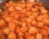 甘い人参で にんじんジャム作り方1写真