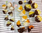 ドライフルーツ ♡ チョコ作り方1写真