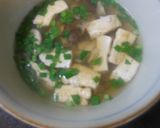 豆腐ときのこのスープ　簡単作り方2写真