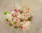 春色おむすび～エダマメと菜の花～作り方2写真
