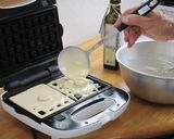 栗原フルーツ風味のワッフルもちもちあんこ作り方3写真