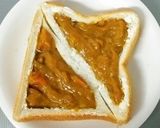 チーズカレーパンのつもりトースト作り方3写真