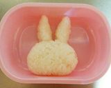 キャラ弁　ミッフィー　超簡単！　おにぎり作り方2写真