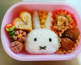 キャラ弁　ミッフィー　超簡単！　おにぎり作り方3写真