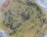 霜降ひらたけと春菊のパスタ♪作り方18写真