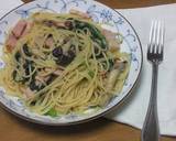 霜降ひらたけと春菊のパスタ♪作り方19写真