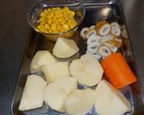 なんちゃってタルタル　時短ポテトサラダ作り方1写真