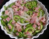 ゴーヤ・ベーコン・玉ねぎのチーズ焼き作り方6写真