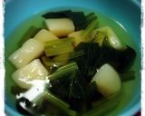 小松菜とはんぺんで節約♪すまし汁作り方3写真