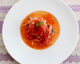 レンジで簡単おいしい！鯵のトマト煮作り方3写真