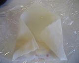 美味♪チキンと卵のトマトソース春巻き作り方4写真