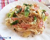 長ネギの和風マヨ醤油スパゲッティ作り方5写真