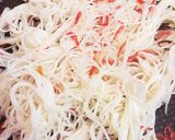 干しエビ香る旨辛ビーフンペペロンチーノ作り方2写真
