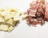 HMで朝食スコーン☆ベーコン&チーズ作り方1写真