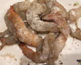 エビと小松菜と生キクラゲの中華炒め作り方1写真