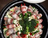 肉巻き野菜のヘルシー蒸し鍋作り方4写真