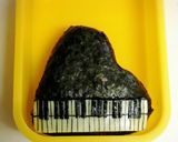 ハートのおにぎりdeピアノ弁当作り方6写真