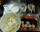豆乳de簡単♡白菜＆鶏肉団子シチュー風♪作り方1写真