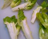 つぼみ菜とベーコンのソテー作り方1写真