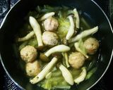 豆乳de簡単♡白菜＆鶏肉団子シチュー風♪作り方3写真