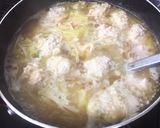 鶏団子のピリ辛味噌スープ作り方5写真
