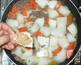 ひき肉と大根と人参とカレー粉の煮物♪簡単作り方5写真