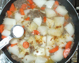 ひき肉と大根と人参とカレー粉の煮物♪簡単作り方6写真
