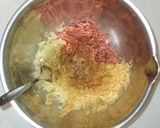 大豆水煮のハンバーグ♪大豆・挽肉・おかず作り方7写真