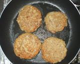 大豆水煮のハンバーグ♪大豆・挽肉・おかず作り方9写真