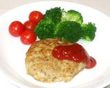 大豆水煮のハンバーグ♪大豆・挽肉・おかず作り方10写真