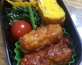 パセリが主役の肉巻きケチャップ焼き作り方12写真