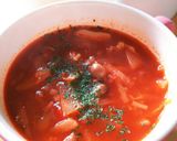 簡単！トマトスープパスタ作り方1写真