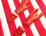 お弁当用たらこパスタで桜の木作り方2写真