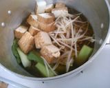 簡単！もやしと厚揚げ チンゲン菜の煮物！作り方4写真