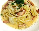 生クリームなし！炭焼き風カルボナーラ！！作り方8写真