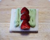 【ふりふりクリーム】抹茶ホイップ苺サンド作り方7写真
