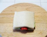 【ふりふりクリーム】抹茶ホイップ苺サンド作り方9写真