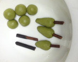 抹茶を使った樹木のマジパン細工作り方3写真