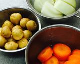 野菜ごろごろミルクシチュー作り方1写真