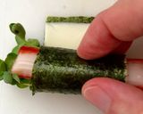 カニカマかいわれチーズの海苔巻き☆作り方5写真